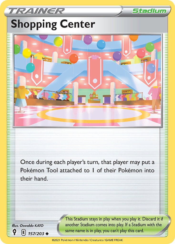 Shopping Center 157/237 — Evolving Skies (English Pokémon TCG card)