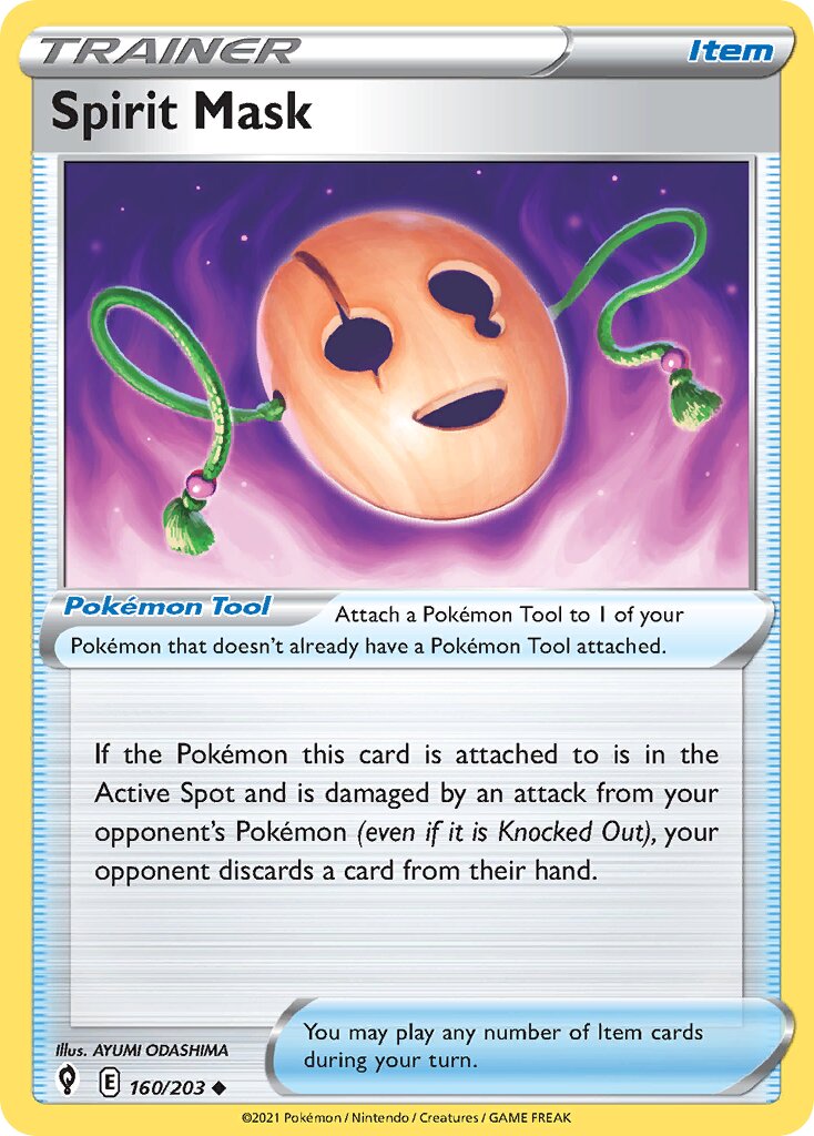 Spirit Mask 160/237 — Evolving Skies (English Pokémon TCG card)