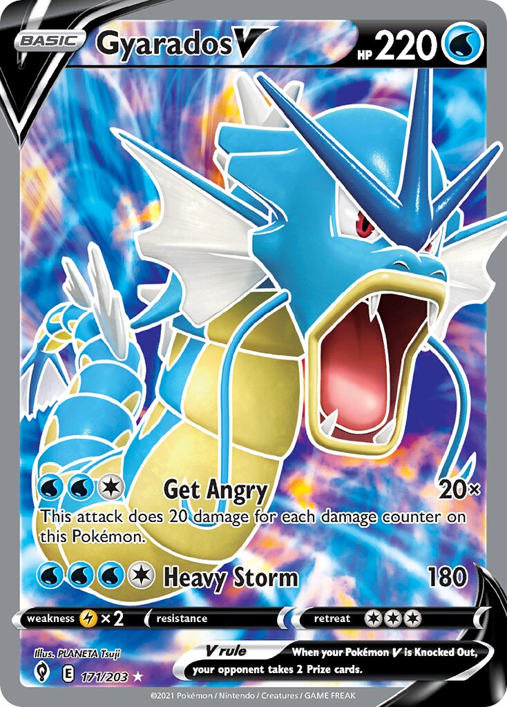 Gyarados V 171/237 — Evolving Skies (English Pokémon TCG card)