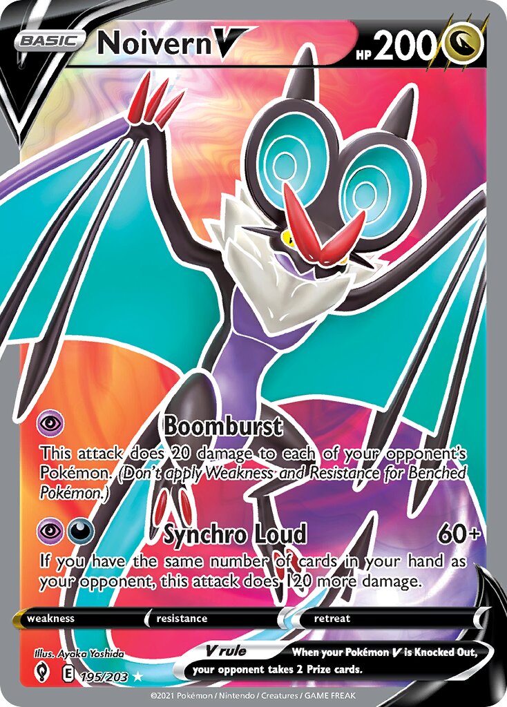 Noivern V 195/237 — Evolving Skies (English Pokémon TCG card)