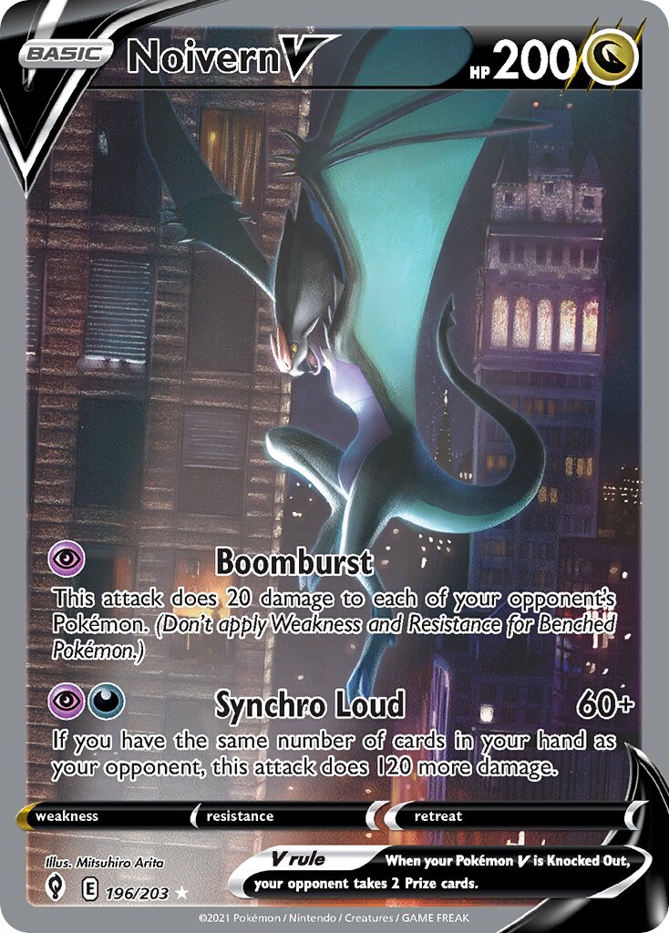 Noivern V 196/237 — Evolving Skies (English Pokémon TCG card)