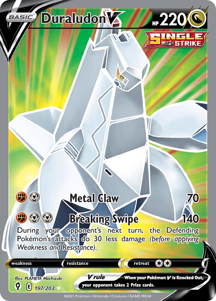 Duraludon V 197/237 — Evolving Skies (English Pokémon TCG card)