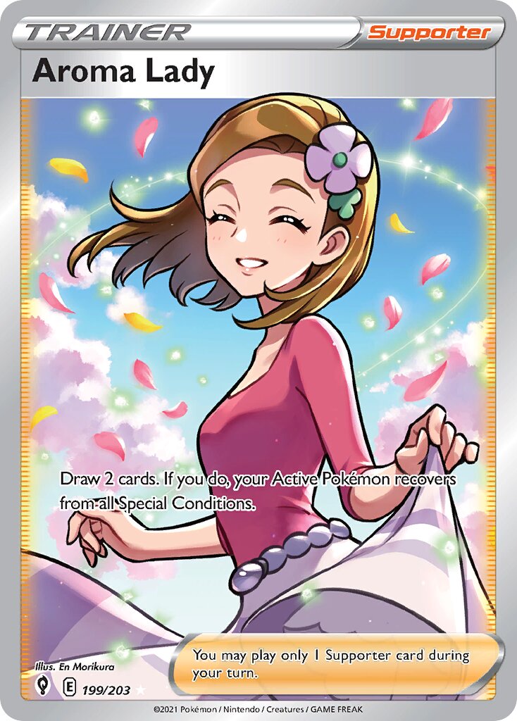 Aroma Lady 199/237 — Evolving Skies (English Pokémon TCG card)