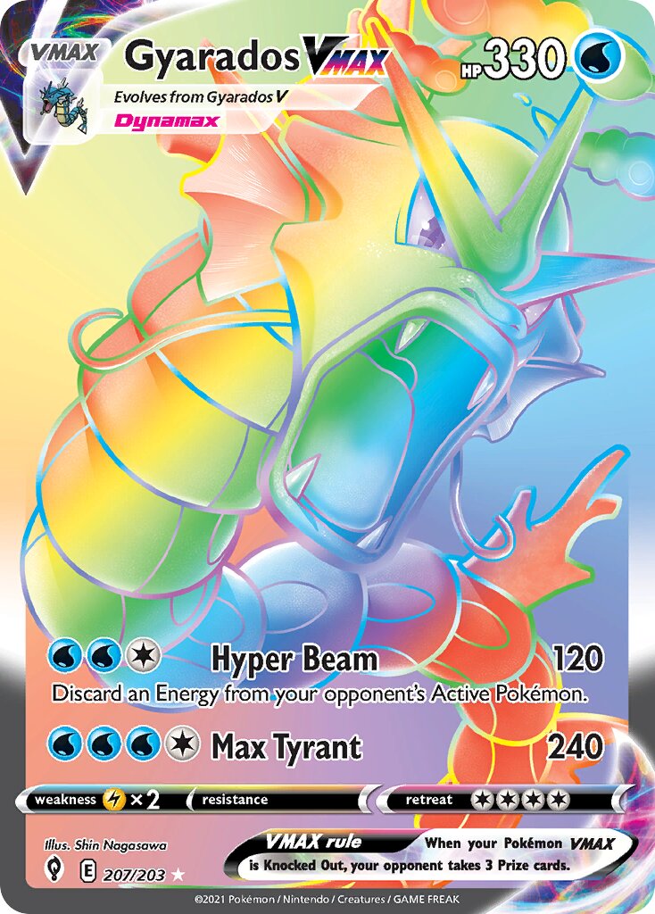 Gyarados VMAX 207/237 — Evolving Skies (English Pokémon TCG card)