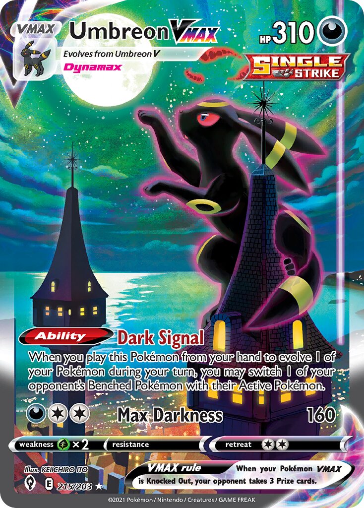 Umbreon VMAX 215/237 — Evolving Skies (English Pokémon TCG card)