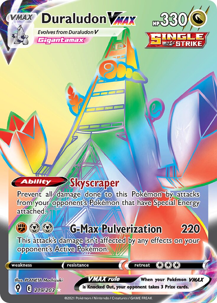 Duraludon VMAX 219/237 — Evolving Skies (English Pokémon TCG card)