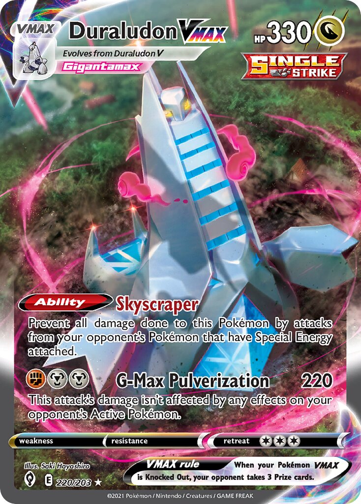 Duraludon VMAX 220/237 — Evolving Skies (English Pokémon TCG card)