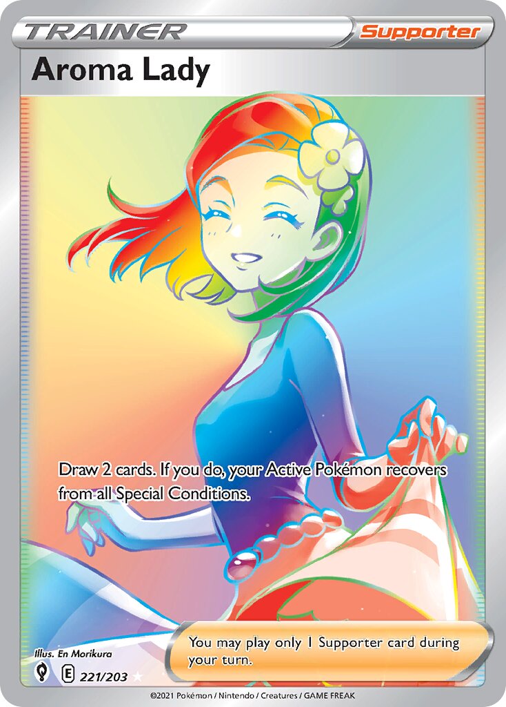 Aroma Lady 221/237 — Evolving Skies (English Pokémon TCG card)