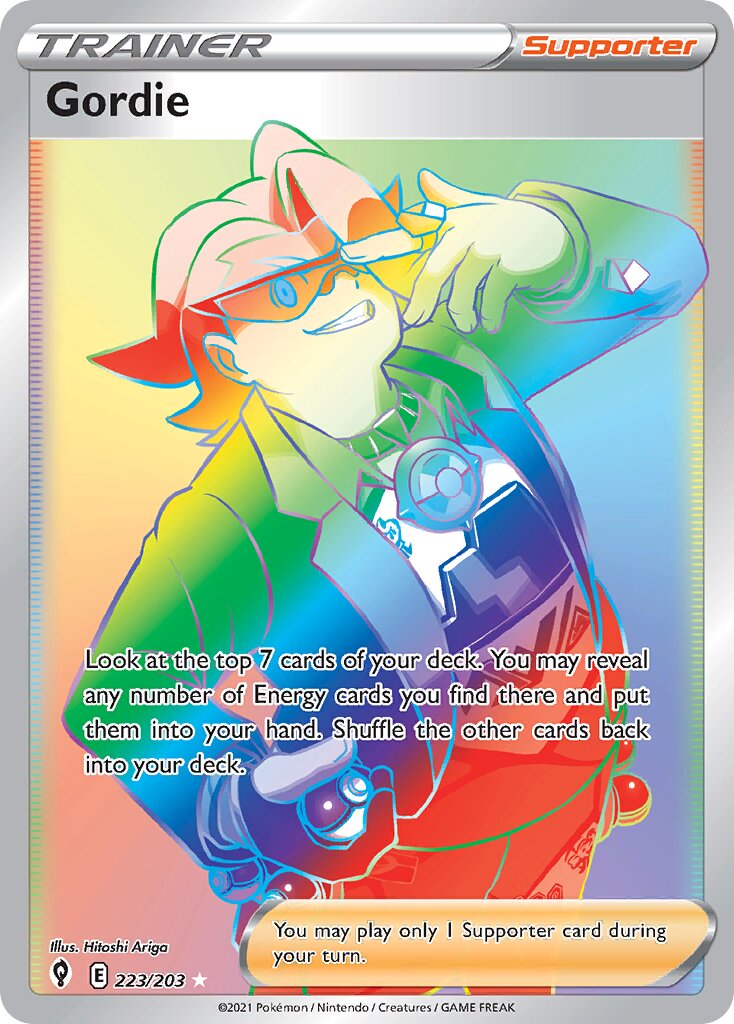 Gordie 223/237 — Evolving Skies (English Pokémon TCG card)