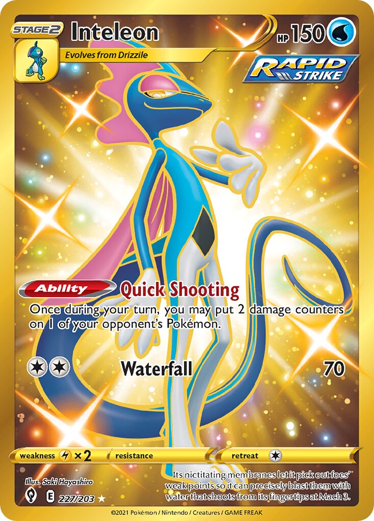 Inteleon 227/237 — Evolving Skies (English Pokémon TCG card)