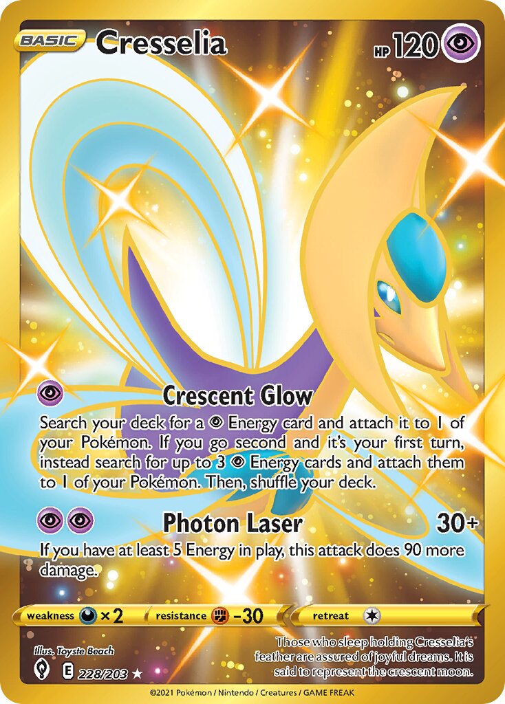 Cresselia 228/237 — Evolving Skies (English Pokémon TCG card)