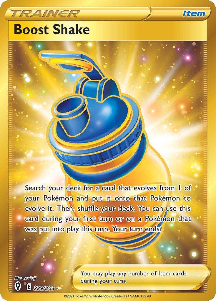 Boost Shake 229/237 — Evolving Skies (English Pokémon TCG card)
