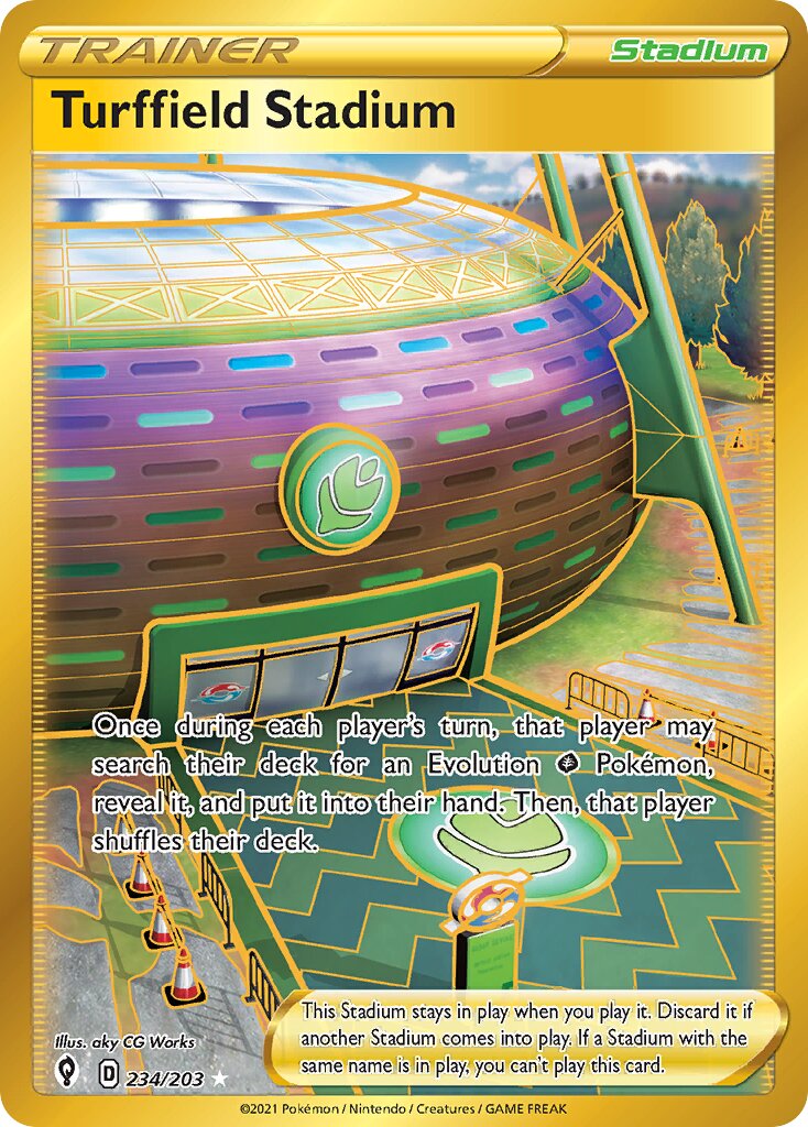 Turffield Stadium 234/237 — Evolving Skies (English Pokémon TCG card)