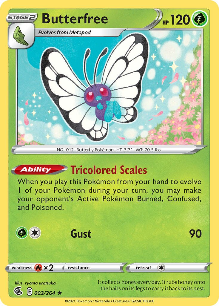Butterfree 003/284 — Fusion Strike (English Pokémon TCG card)