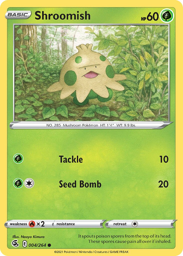 Shroomish 004/284 — Fusion Strike (English Pokémon TCG card)