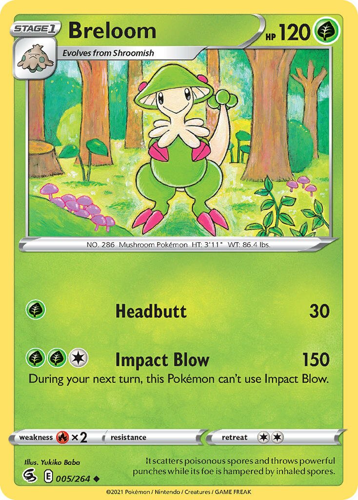 Breloom 005/284 — Fusion Strike (English Pokémon TCG card)