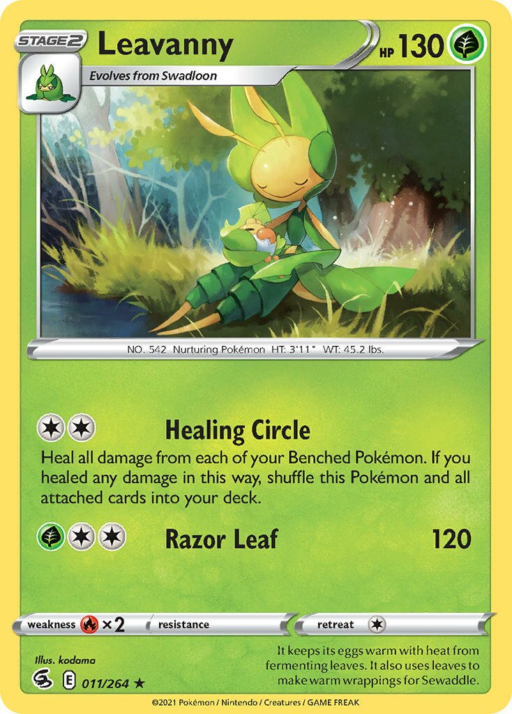 Leavanny 011/284 — Fusion Strike (English Pokémon TCG card)
