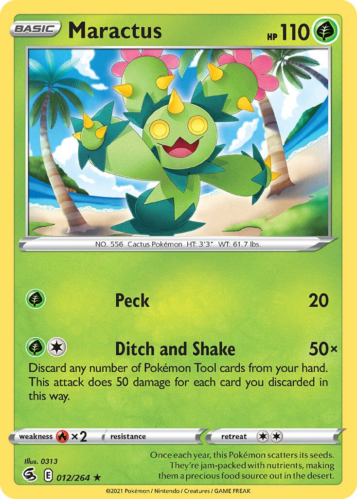 Maractus 012/284 — Fusion Strike (English Pokémon TCG card)