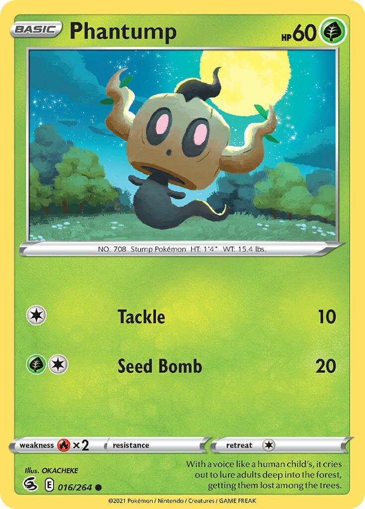 Phantump 016/284 — Fusion Strike (English Pokémon TCG card)