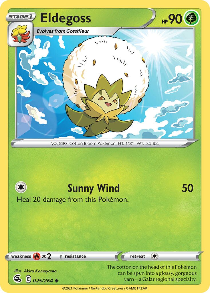Eldegoss 025/284 — Fusion Strike (English Pokémon TCG card)