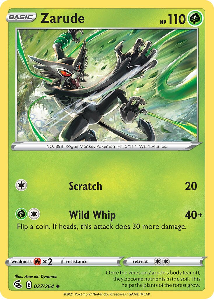 Zarude 027/284 — Fusion Strike (English Pokémon TCG card)
