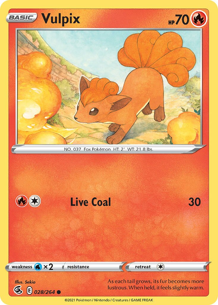 Vulpix 028/284 — Fusion Strike (English Pokémon TCG card)