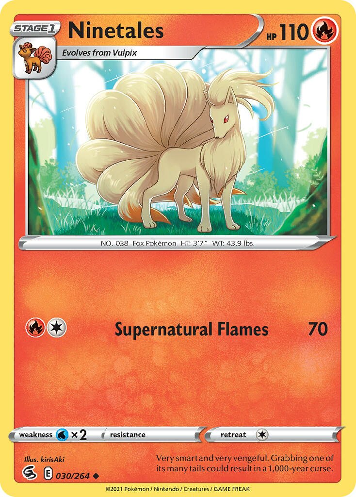 Ninetales 030/284 — Fusion Strike (English Pokémon TCG card)