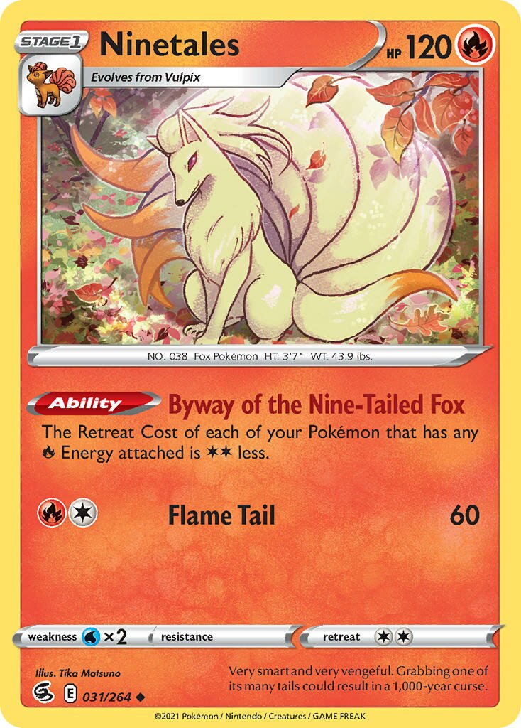 Ninetales 031/284 — Fusion Strike (English Pokémon TCG card)