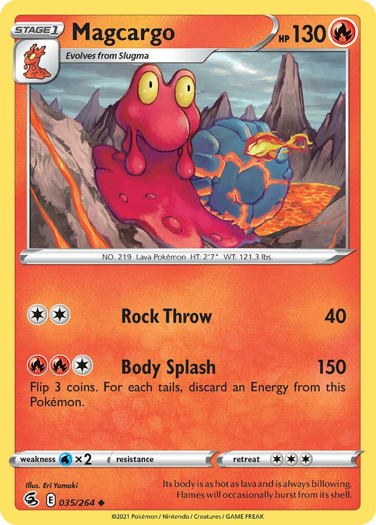Magcargo 035/284 — Fusion Strike (English Pokémon TCG card)