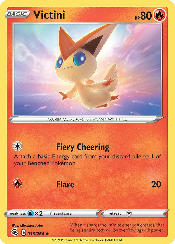 Victini 036/284 — Fusion Strike (English Pokémon TCG card)