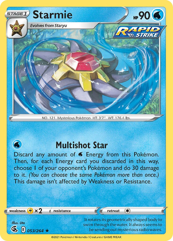 Starmie 053/284 — Fusion Strike (English Pokémon TCG card)