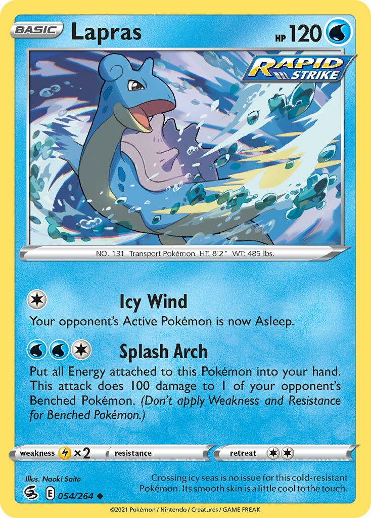 Lapras 054/284 — Fusion Strike (English Pokémon TCG card)