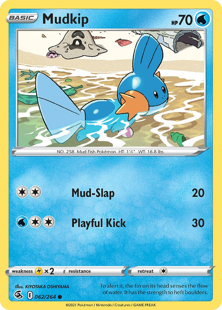 Mudkip 062/284 — Fusion Strike (English Pokémon TCG card)