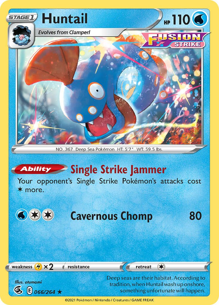 Huntail 066/284 — Fusion Strike (English Pokémon TCG card)