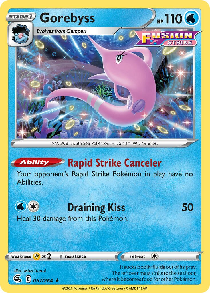 Gorebyss 067/284 — Fusion Strike (English Pokémon TCG card)