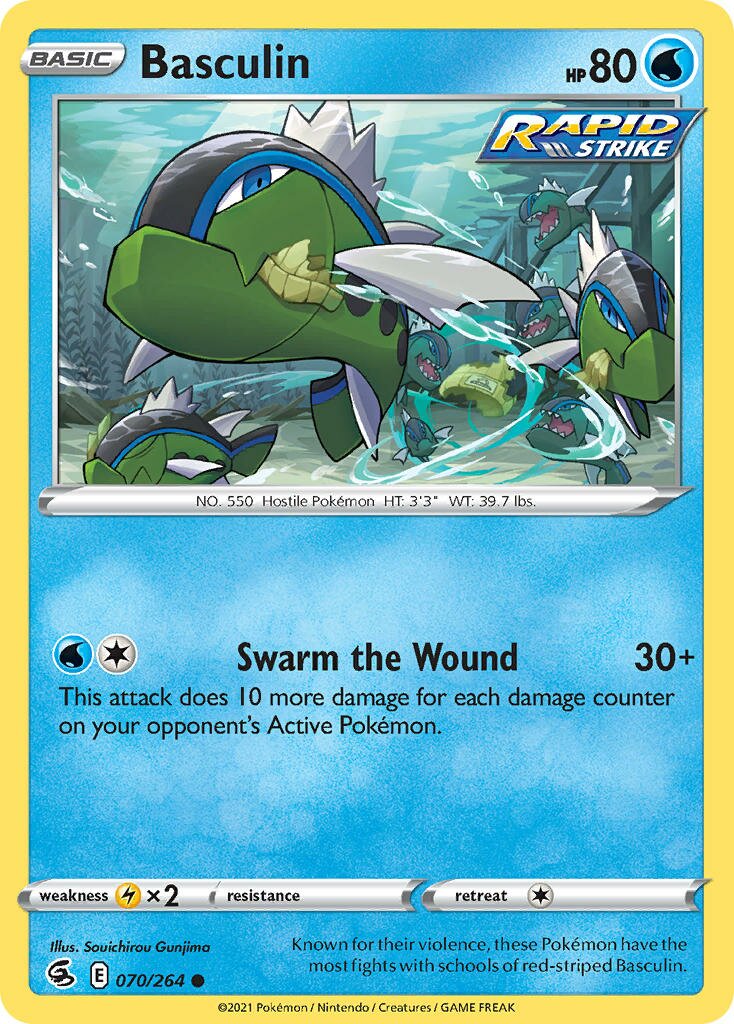 Basculin 070/284 — Fusion Strike (English Pokémon TCG card)