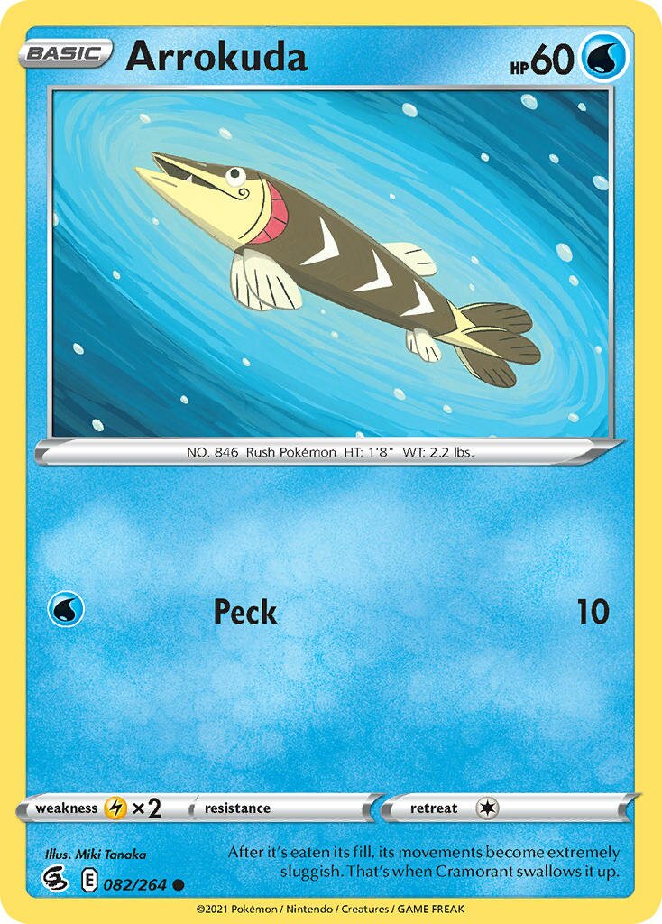 Arrokuda 082/284 — Fusion Strike (English Pokémon TCG card)