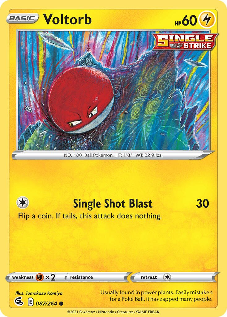 Voltorb 087/284 — Fusion Strike (English Pokémon TCG card)