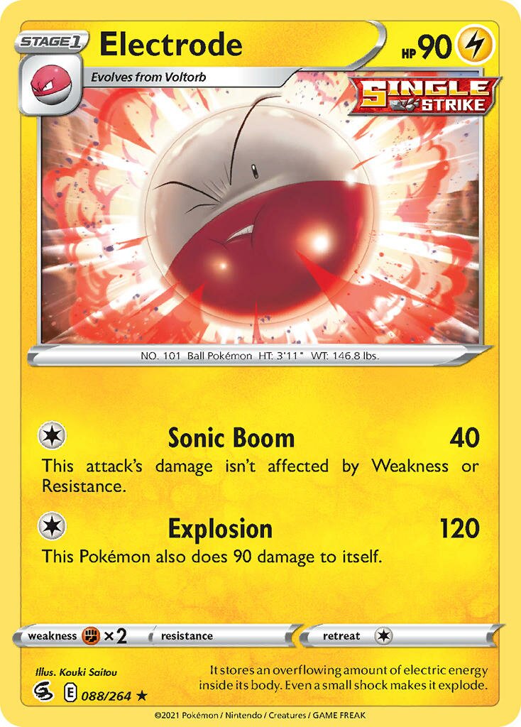 Electrode 088/284 — Fusion Strike (English Pokémon TCG card)