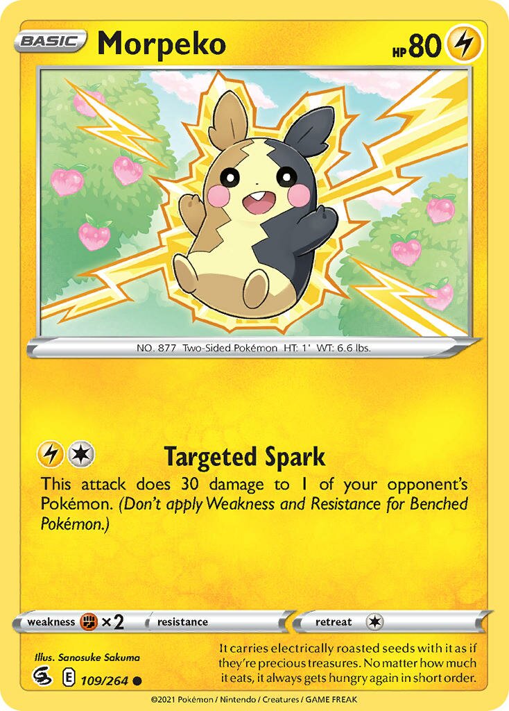 Morpeko 109/284 — Fusion Strike (English Pokémon TCG card)