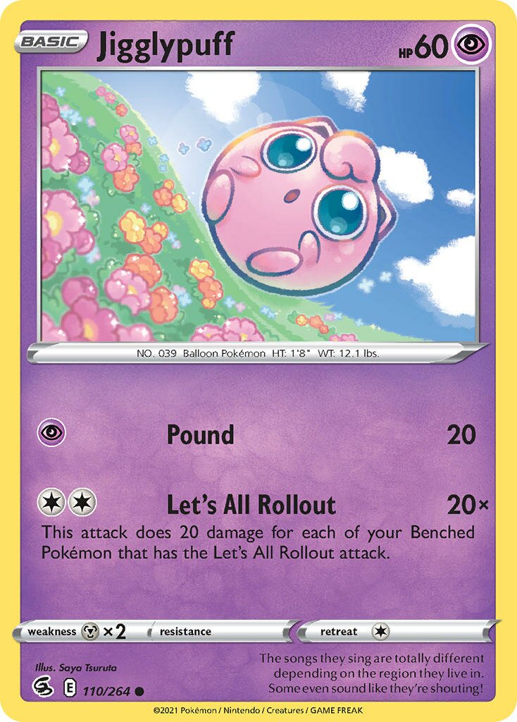 Jigglypuff 110/284 — Fusion Strike (English Pokémon TCG card)