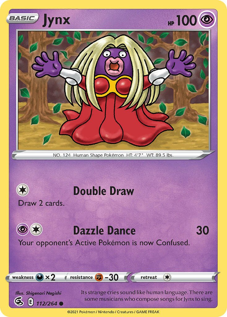 Jynx 112/284 — Fusion Strike (English Pokémon TCG card)