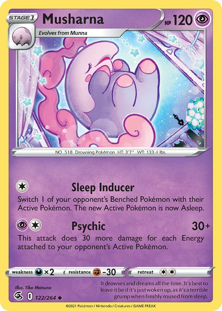 Musharna 122/284 — Fusion Strike (English Pokémon TCG card)