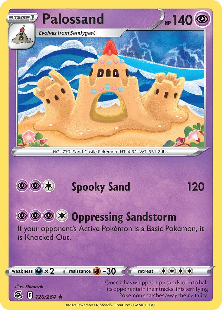 Palossand 126/284 — Fusion Strike (English Pokémon TCG card)