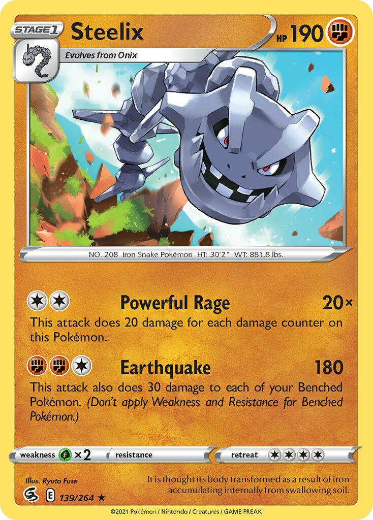 Steelix 139/284 — Fusion Strike (English Pokémon TCG card)