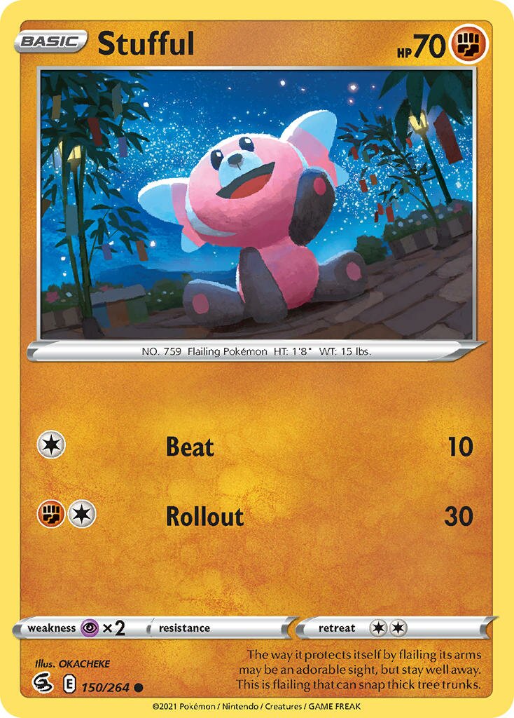 Stufful 150/284 — Fusion Strike (English Pokémon TCG card)