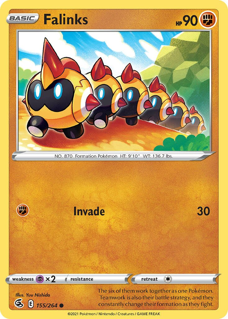 Falinks 155/284 — Fusion Strike (English Pokémon TCG card)