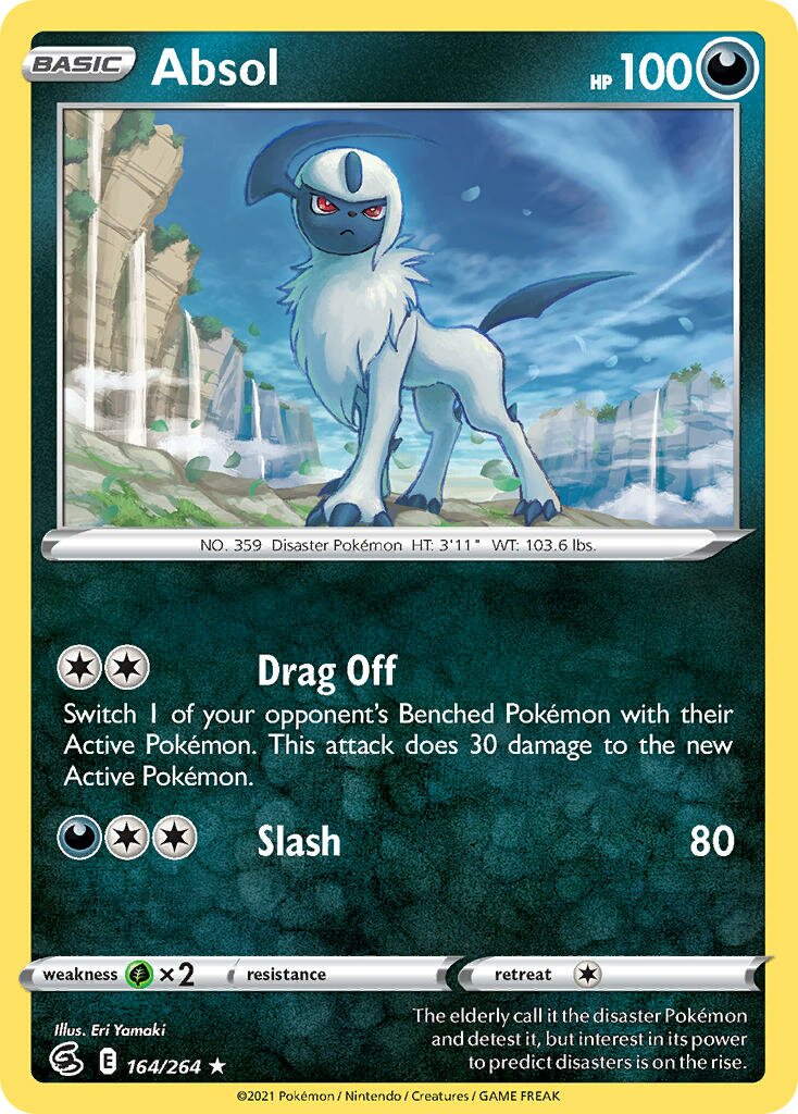 Absol 164/284 — Fusion Strike (English Pokémon TCG card)