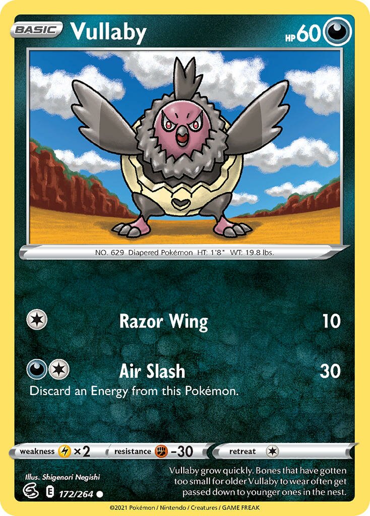 Vullaby 172/284 — Fusion Strike (English Pokémon TCG card)