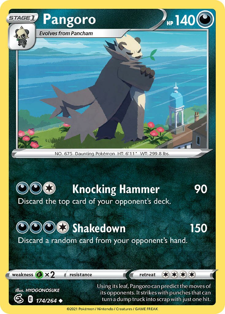 Pangoro 174/284 — Fusion Strike (English Pokémon TCG card)